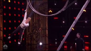 Bello Nock Daredevil Gets Second Chance and He SMASHES It on Americas Got Talent [upl. by Acireh647]