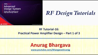 RF Design16 Practical Power Amplifier Design  Part 1 [upl. by Paton317]