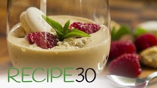 Zabaglione with raspberries  By RECIPE30com [upl. by Wanyen771]