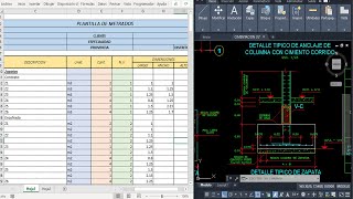 METRADO DE ZAPATAS  CONCRETO ENCOFRADO Y ACERO [upl. by Lleneg]