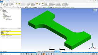 ANSYS Tutorial Tensile Test using Explicit Dynamics [upl. by Euqinim]