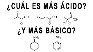 ACIDEZ Y BASICIDAD ORGÁNICA  Química Orgánica [upl. by Hooge]