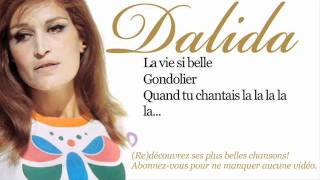 Dalida  Gondolier  Paroles Lyrics [upl. by Jovitta]