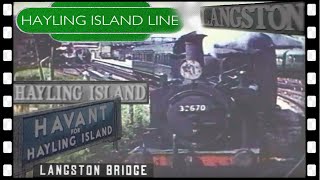 HAYLING ISLAND BRANCH steam train ride 1960 [upl. by Lisbeth647]