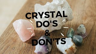 Dont Do These Things With Your Crystals  Crystals Dos amp Donts [upl. by Acirtal57]