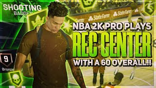 I TOOK A 60 OVERALL TO THE REC IN NBA 2K22 BEST 60 OVR BUILD [upl. by Inhoj]