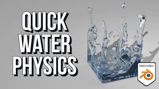 FAST REALISTIC FLUID SIMULATIONS in BLENDER  Blender Simulation Tutorial [upl. by Delwin]