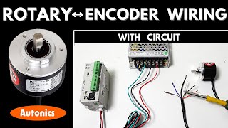 Rotary Encoder WiringConnection with PLC II What is Rotary Encoder Autonics E40S625003T24 [upl. by Boyer731]