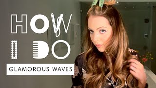 Liz Gillies’ Glamorous Waves Hair Tutorial  How I Do  Harper’s BAZAAR [upl. by Ahsienom21]