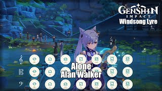 Alone  Alan Walker  Windsong Lyre Genshin Impact [upl. by Lechar]