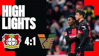 Bayer 04 schlägt FC Venedig 41  Highlights Tore von Hofmann Schick und HlozekDoppelpack [upl. by Anneyehc597]