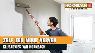 Muur verven met HORNBACH [upl. by Lippold]