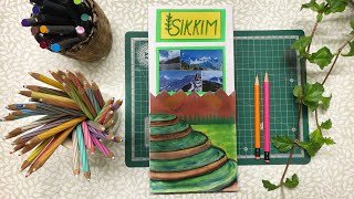 sikkim schoolproject How to make school travel brochure project [upl. by Sanson994]