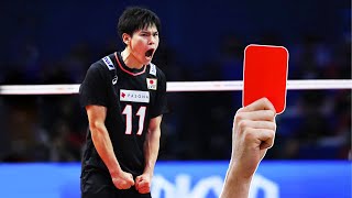 Craziest RedYellow Cards by Famous Volleyball Players HD [upl. by Ludwog]