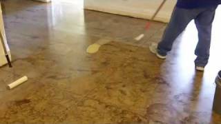 Do it yourself concrete staining How to stain concrete floors [upl. by Durkee378]