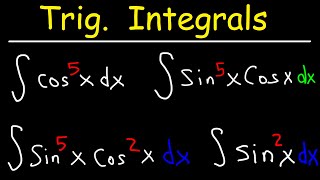 Trigonometric Integrals [upl. by Akinehs184]