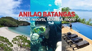 10 BEST ANILAO BATANGAS Beach Resorts amp Hotels Luxury amp Affordable 2022 [upl. by Dnomyar104]