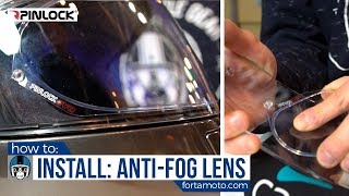 How to install a Pinlock antifog lens  FortaMotocom [upl. by Riordan704]