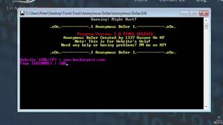 7 Performing a DOS Attck with Anonymous DoSer [upl. by Eedrahc285]
