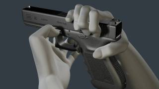 3D Glock Animation  How to disassemble and reassemble the G20 [upl. by Essam]