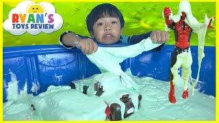 HOW TO MAKE GIANT SLIME GOO Easy Science Experiment for kids [upl. by Ordep]