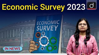 Economic Survey 2023  IN NEWS I Drishti IAS English [upl. by Refinnej]