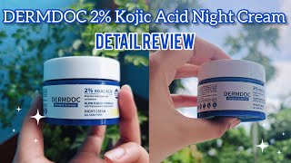 Dermdoc Night Cream Review ✨🫧  Hiya Ghosh [upl. by Ydarg]