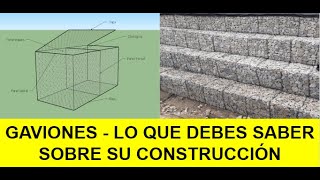 Construcción de GAVIONES  Tips y Características [upl. by Nisotawulo]