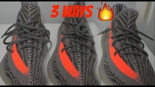 HOW TO LACE YOUR YEEZY 350 [upl. by Hollinger]