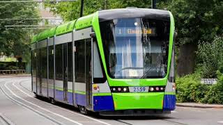 London trams in Croydon [upl. by Gratia]