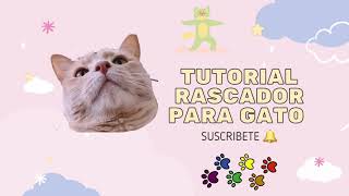 RASCADOR PARA GATO 😸 TUTORIALES 1 🐱📝 [upl. by Hellman748]