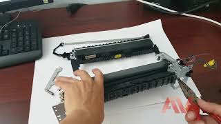 HP laserjet Pro M402dn how to printer fuser unit replace Remove fuser unit HP M402 printer [upl. by Stanhope]