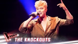 The Knockouts Jack Vidgen sings Love The Way You Lie Pt II  The Voice Australia 2019 [upl. by Sprage]