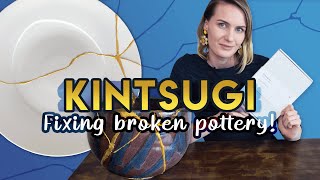 Fixing my broken pot amp plate with Kintsugi DIY Repair [upl. by Austreng]