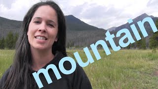 How to Say MOUNTAIN and SENTENCE  American English [upl. by Gewirtz]