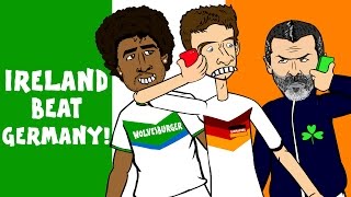 Muller Keane and Dante in IRELAND 10 GERMANY Goals Highlights Funny Cartoon Euro 2016 qualifier [upl. by Atnas]