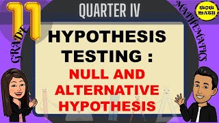 NULL AND ALTERNATIVE HYPOTHESES  HYPOTHESIS TESTING  STATISTICS AND PROBABILITY Q4 [upl. by Belinda]