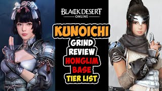 KUNOICHI  REVIEW  PVE COMBO  HONGLIM BASE  BLACK DESERT ONLINE [upl. by Atrebor643]