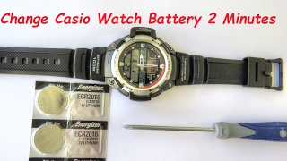 How To Change Casio Watch Batteries In Two Minutes [upl. by Lamp]