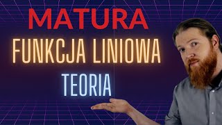 MATURA MATEMATYKA Funkcja liniowa teoria PEWNIAK funkcje cz3 [upl. by Neemsay305]