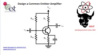 Design a Simple Common Emitter Amplifier [upl. by Abelard]