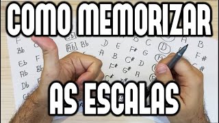 COMO MEMORIZAR TODAS AS ESCALAS COM APENAS 2 DICAS [upl. by Artemahs]