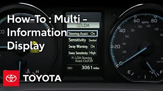 Toyota HowTo RAV4 and RAV4 Hybrid MultiInformation Display MID  Toyota [upl. by Riegel]