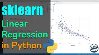 sklearn Make Your First Linear Regression Model in Python [upl. by Thorrlow]