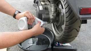 Taotao ATM150A Evo scooter GY6 150cc  How to change the gear oil [upl. by Ontina]