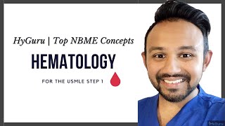 Top NBME Concepts  Hematology USMLE Step 1 [upl. by Aioj]