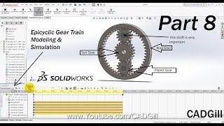 Mechanism Part 8  EpicyclicPlanetary Gear train Modeling amp Simulation [upl. by Anitnerolf]