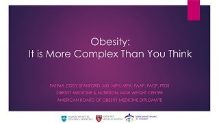 Obesity It’s More Complex than You Think  Fatima Cody Stanford  Radcliffe Institute [upl. by Alveta]