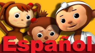 Cinco monitos  Parte 2  Canciones infantiles  LittleBabyBum [upl. by Mail]