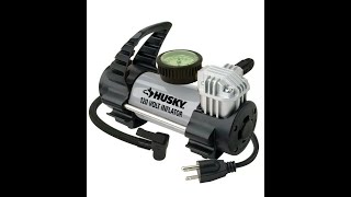 The Husky 120V Inflator Air Compressor Pump Model 365164 Review [upl. by Llirrem763]